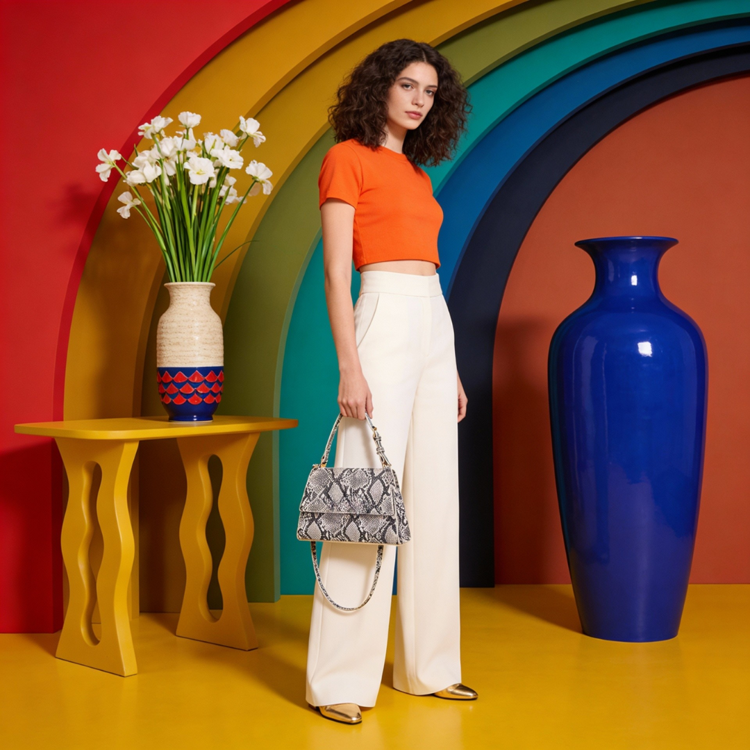 INFINITY CLASSIC Grey SATCHEL BAG