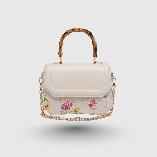 INFINITY FLORAL Off White SATCHEL BAG