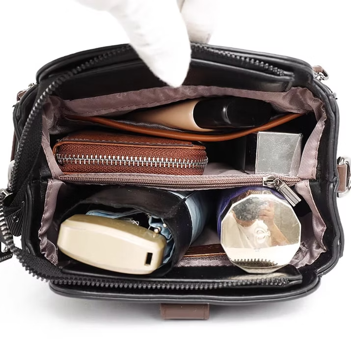 Classy Double Belt Sling Bag | Premium Wide-Strap Crossbody for Women