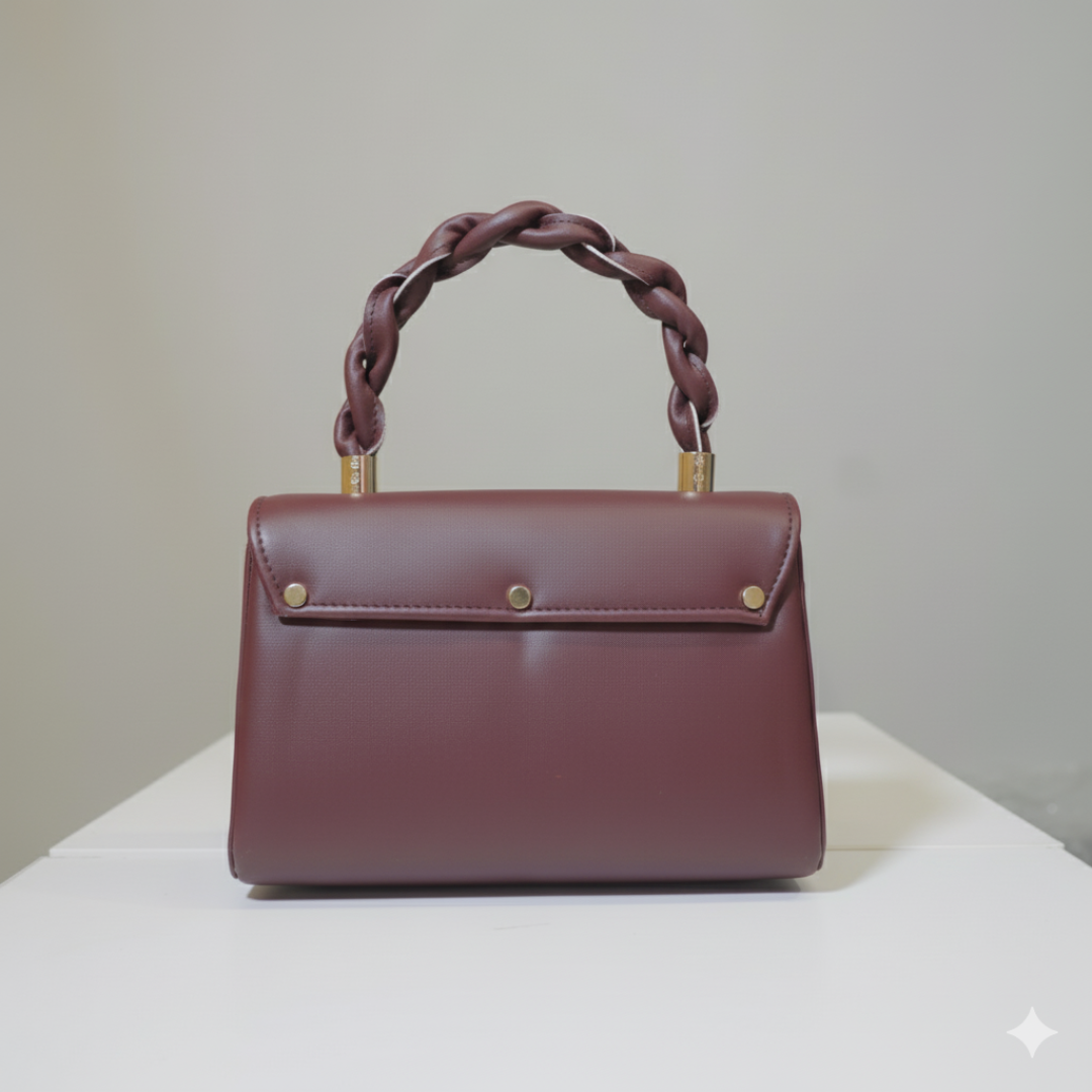The Crimson Elegance Top-Handle Sling Bag for Women
