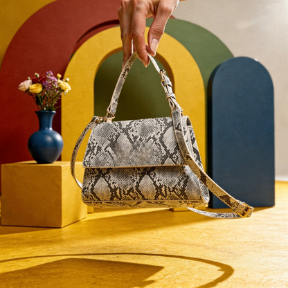 INFINITY CLASSIC Grey SATCHEL BAG