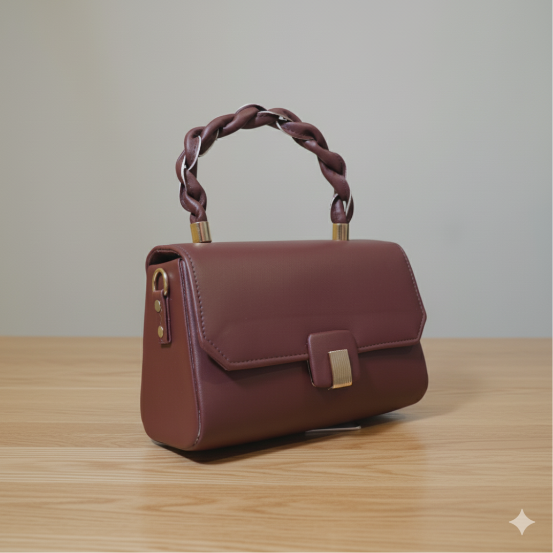 The Crimson Elegance Top-Handle Sling Bag for Women
