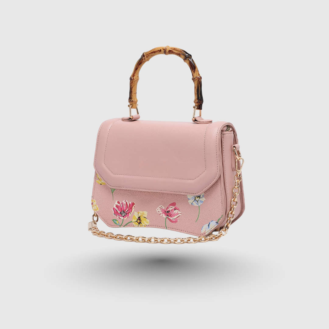 INFINITY FLORAL Pink SATCHEL BAG