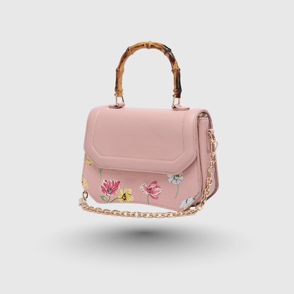 INFINITY FLORAL Pink SATCHEL BAG