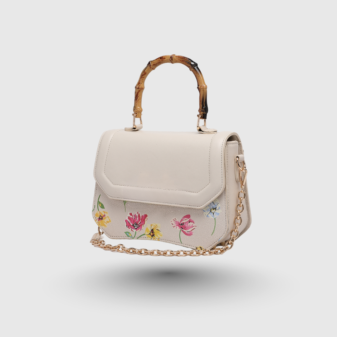 INFINITY FLORAL Off White SATCHEL BAG