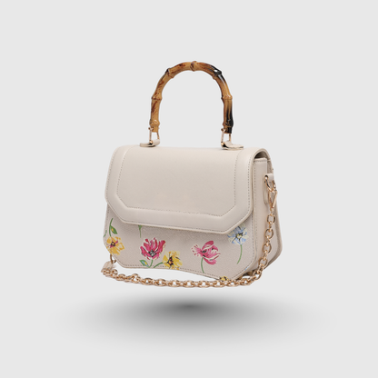 INFINITY FLORAL Off White SATCHEL BAG