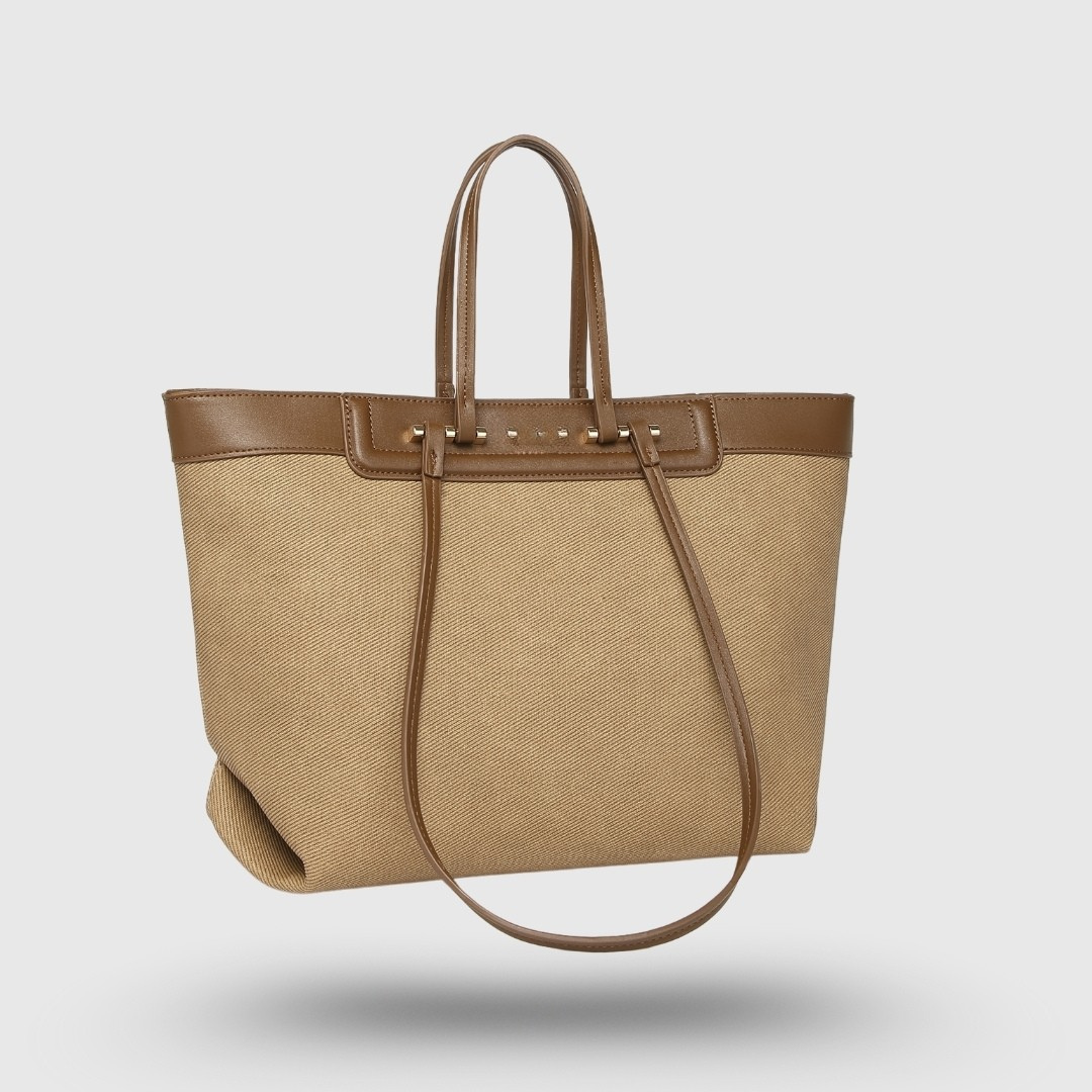CLASSIC HAZEL Khaki TOTE BAG