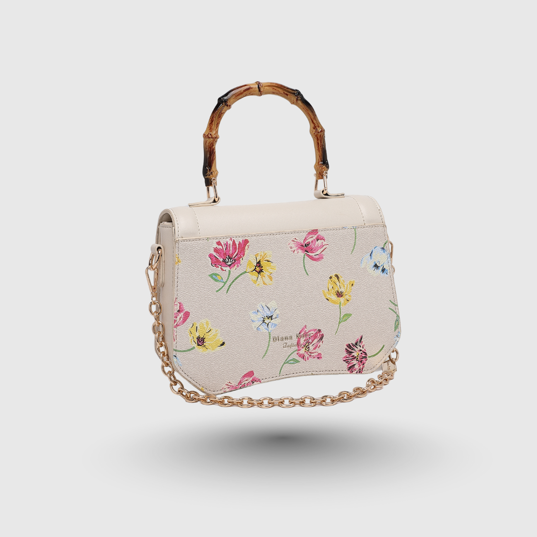INFINITY FLORAL Off White SATCHEL BAG