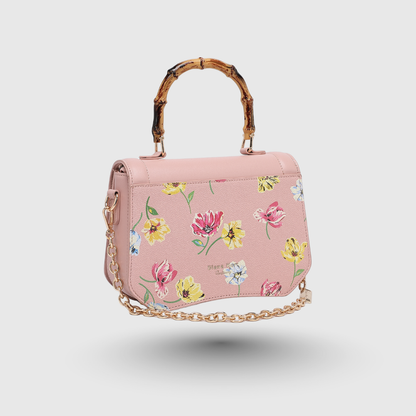 INFINITY FLORAL Pink SATCHEL BAG
