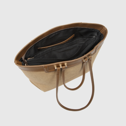 CLASSIC HAZEL Khaki TOTE BAG