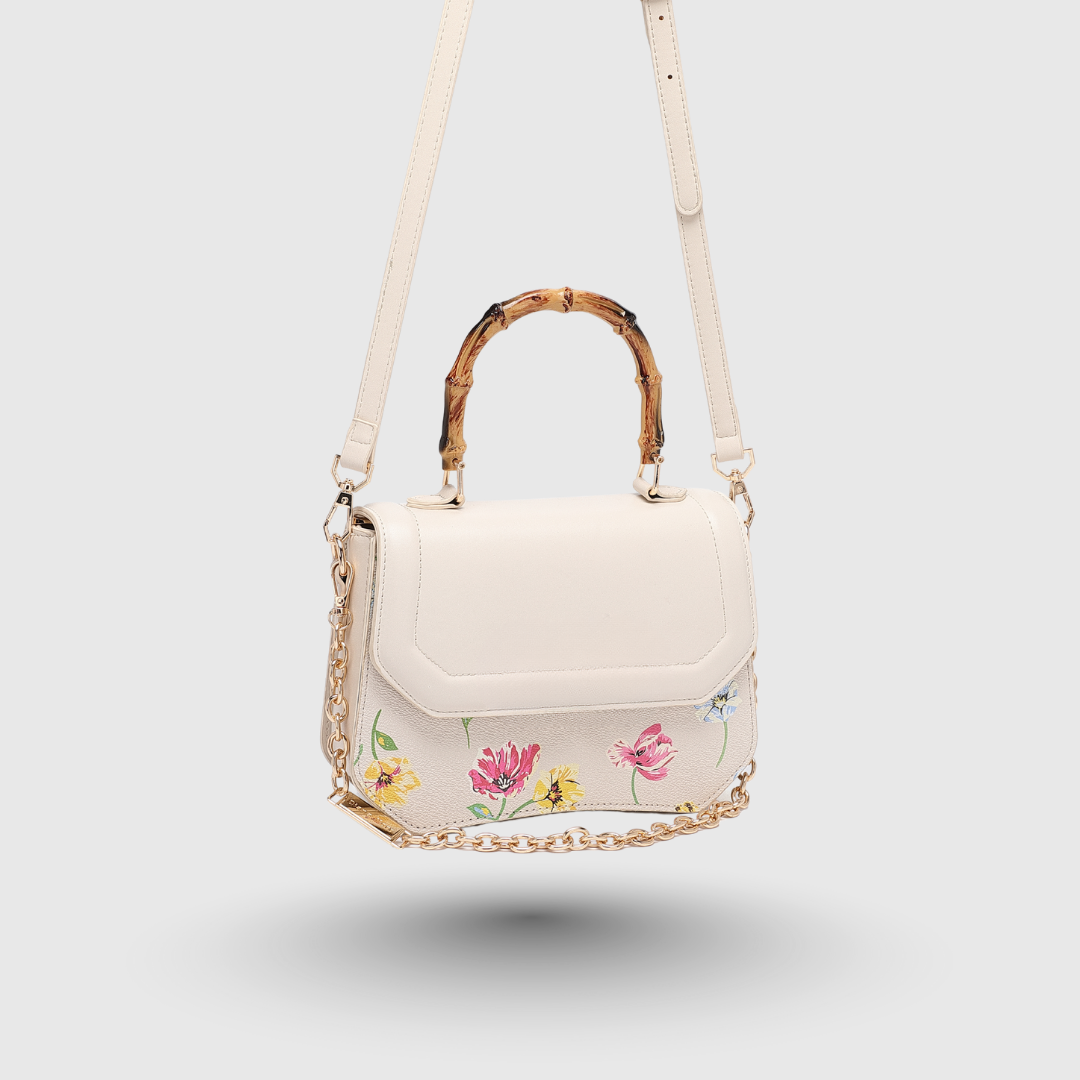 INFINITY FLORAL Off White SATCHEL BAG