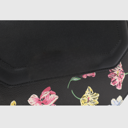 INFINITY FLORAL Black SATCHEL BAG