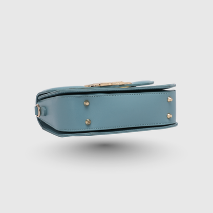 INFINITY FLORAL Sky Blue SATCHEL BAG