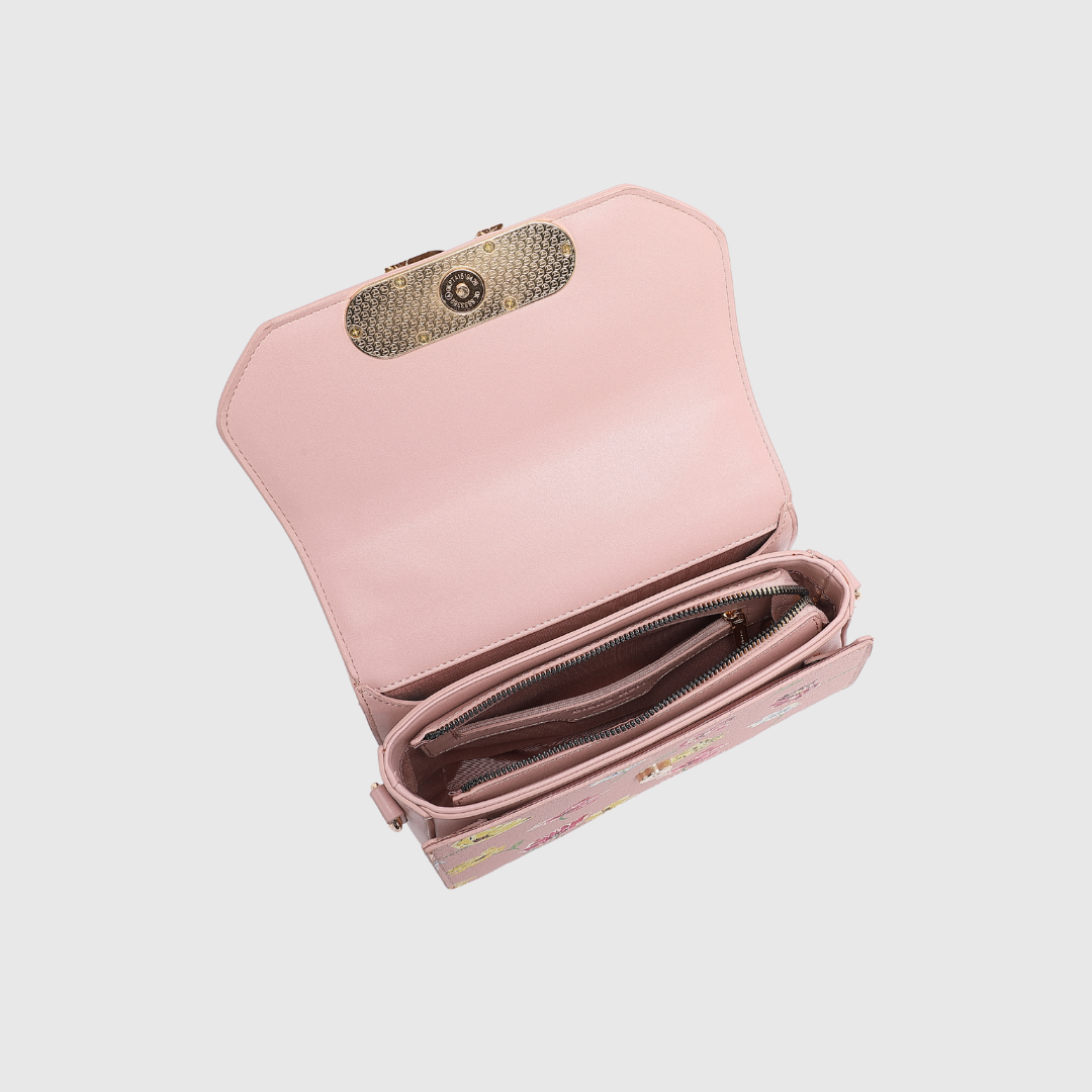 INFINITY FLORAL Pink SATCHEL BAG