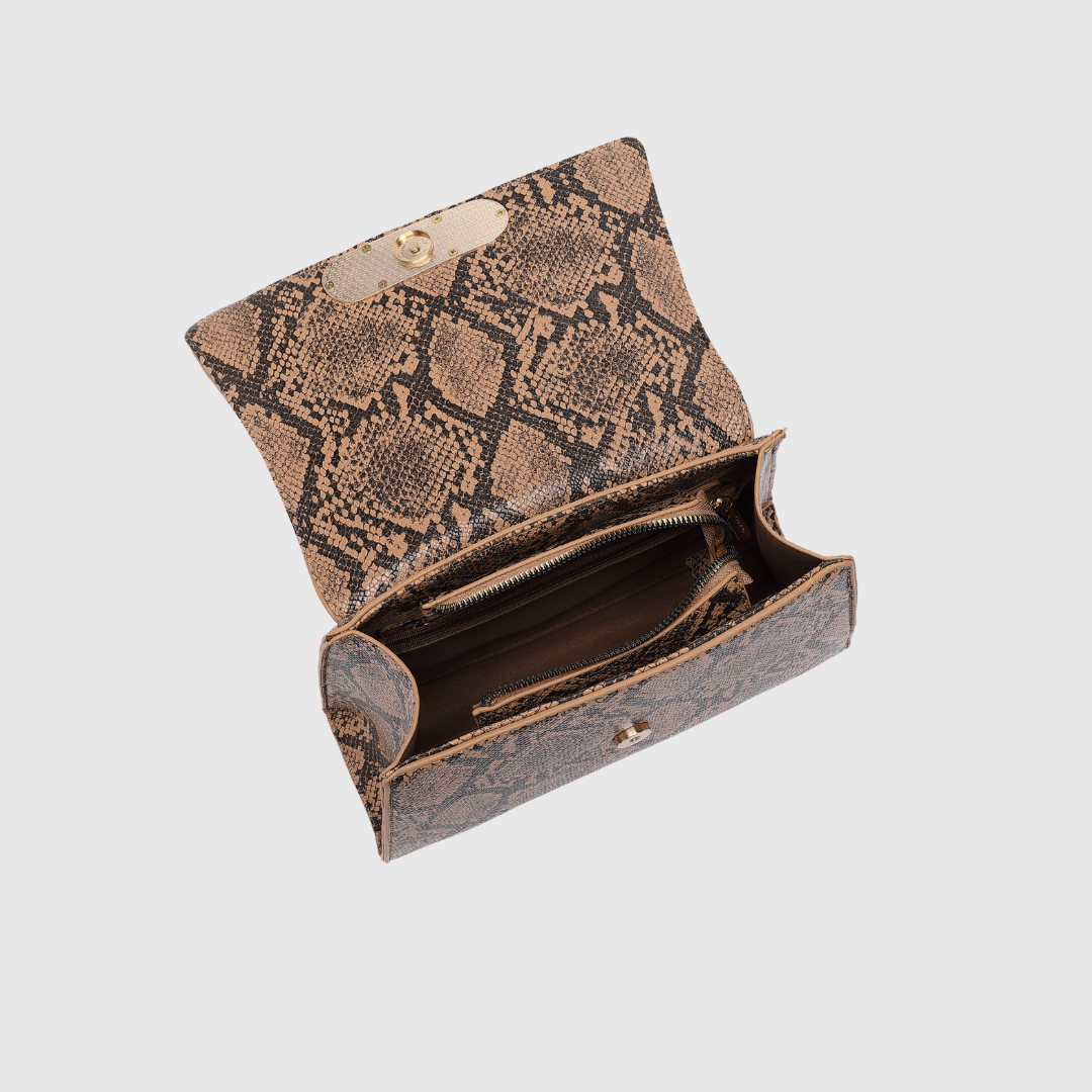 INFINITY CLASSIC Brown SATCHEL BAG