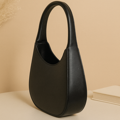 Oval Shape Shoulder Bag for Women - Premium PU Leather Stylish Handbag