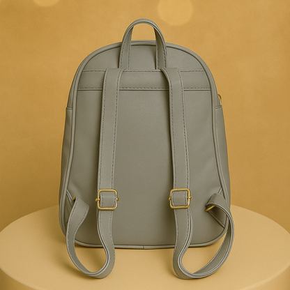 Caramel Finishing Veagn Leather Backpack For Women– Stylish & Functional Everyday Bagc