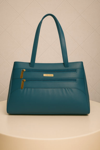 Teal Luxe Shoulder Handbag