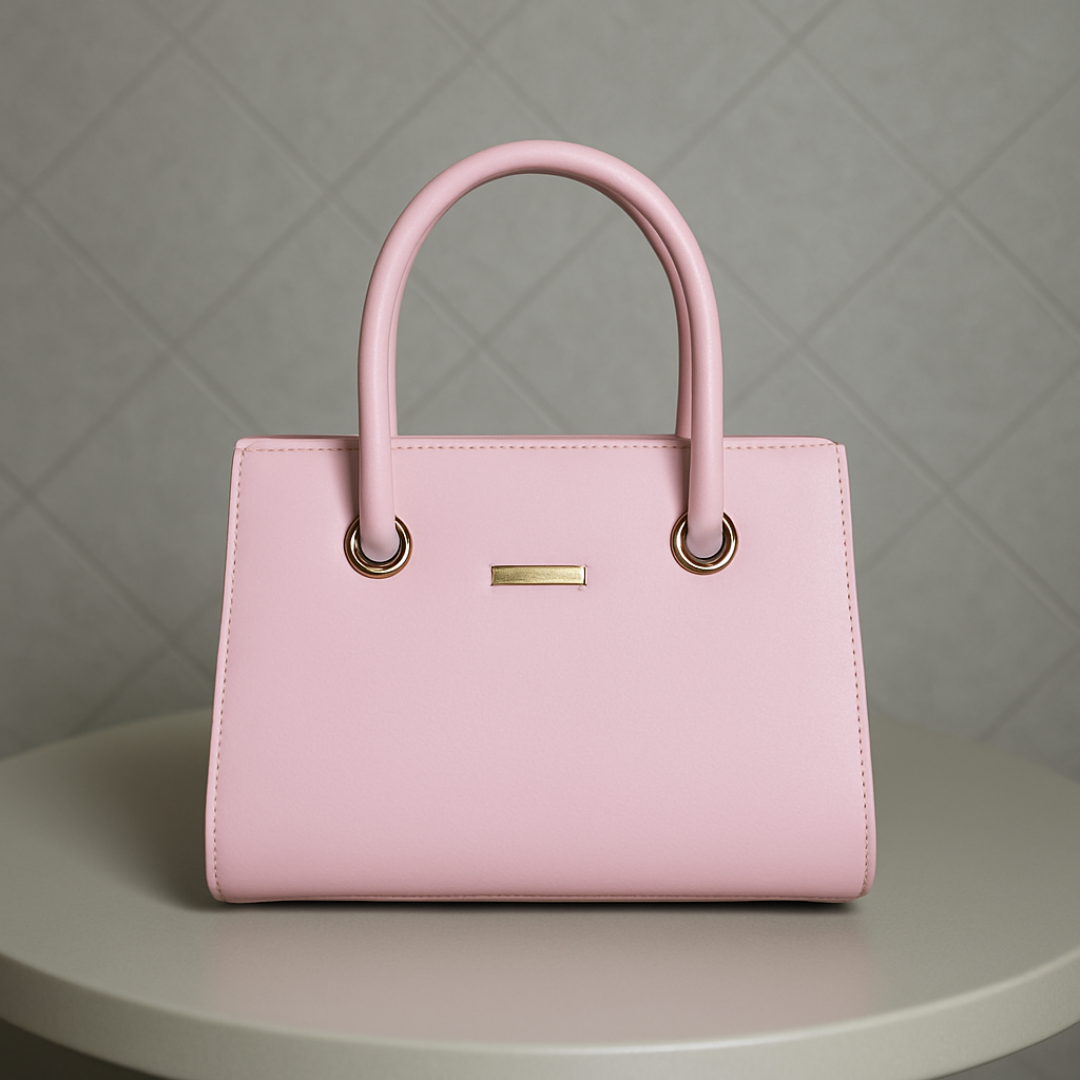 Caramel Pink Structured Tote HandBags For Women– Premium Everyday Handbag