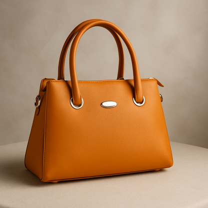 Caramel Brown Structured Tote Handbags For Women– Premium Everyday Handbag