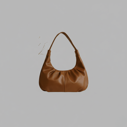 Premium Brown Faux Leather Everyday Handbag