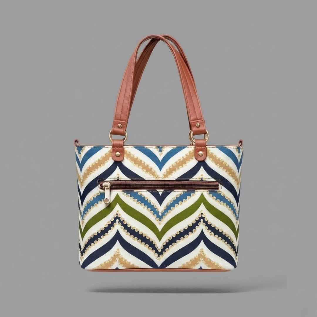 Multicolor Printed Ladies Handbag