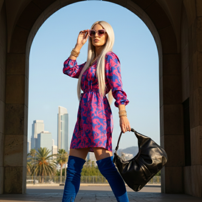 Premium Black Faux Leather Everyday Handbag