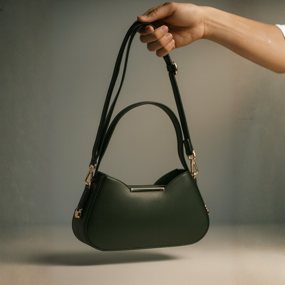 Trendy Green Mini Shoulder Sling Bag for Women