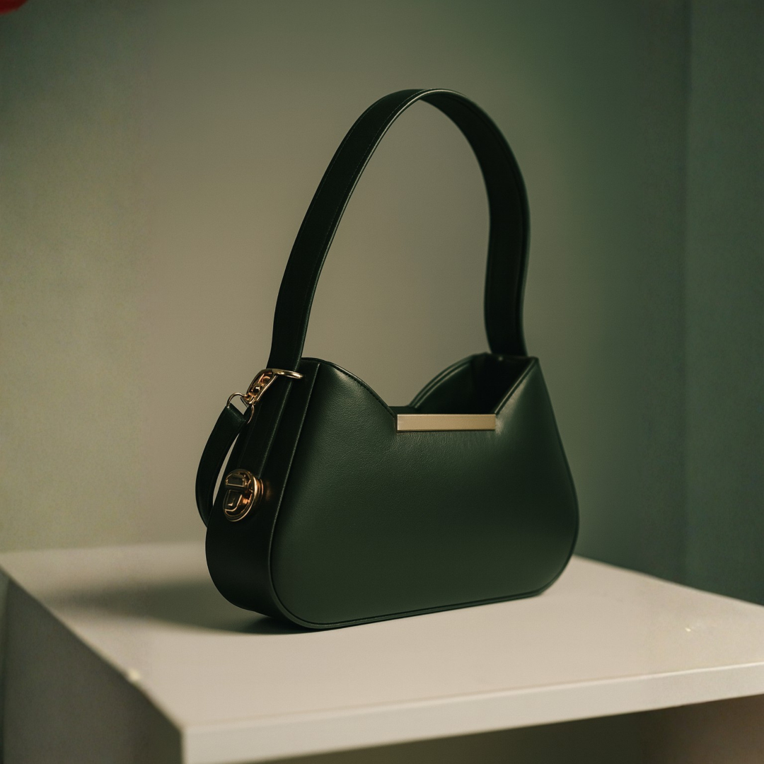 Trendy Green Mini Shoulder Sling Bag for Women