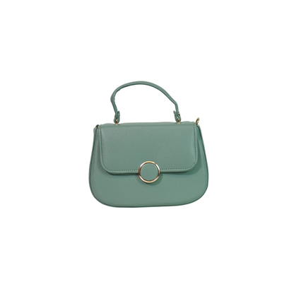 Pastel Green Gold-Lock Shoulder Sling Handbag